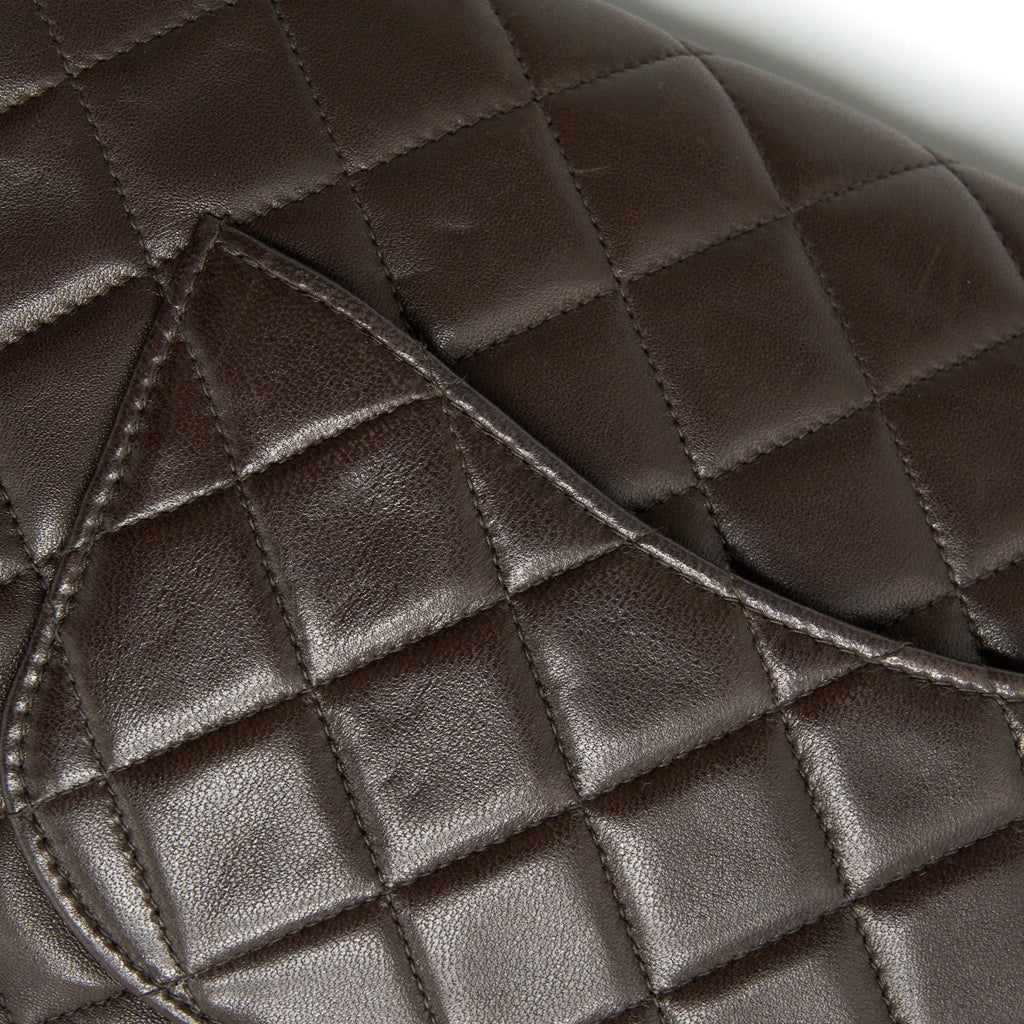 CHANEL MEDIUM FLAP BAG CHOCOLATE GHW