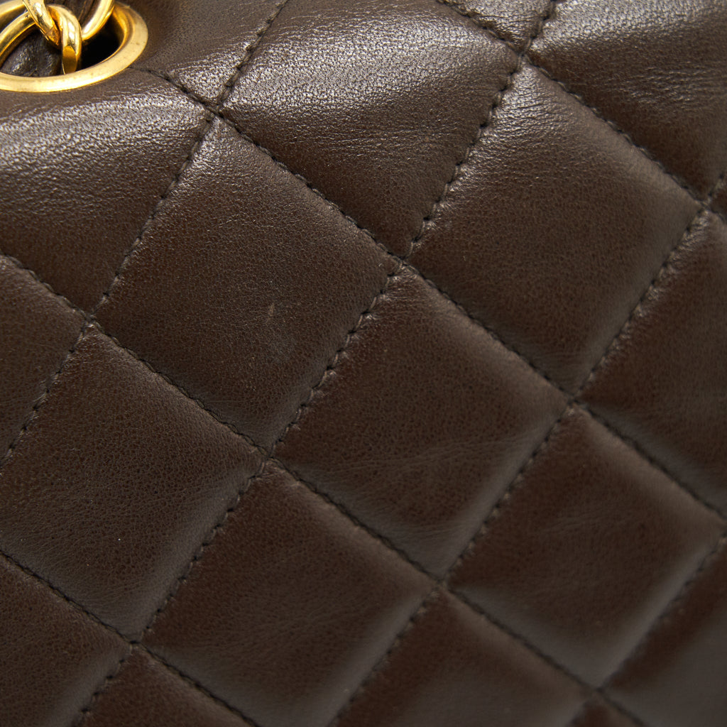 CHANEL MEDIUM FLAP BAG CHOCOLATE GHW