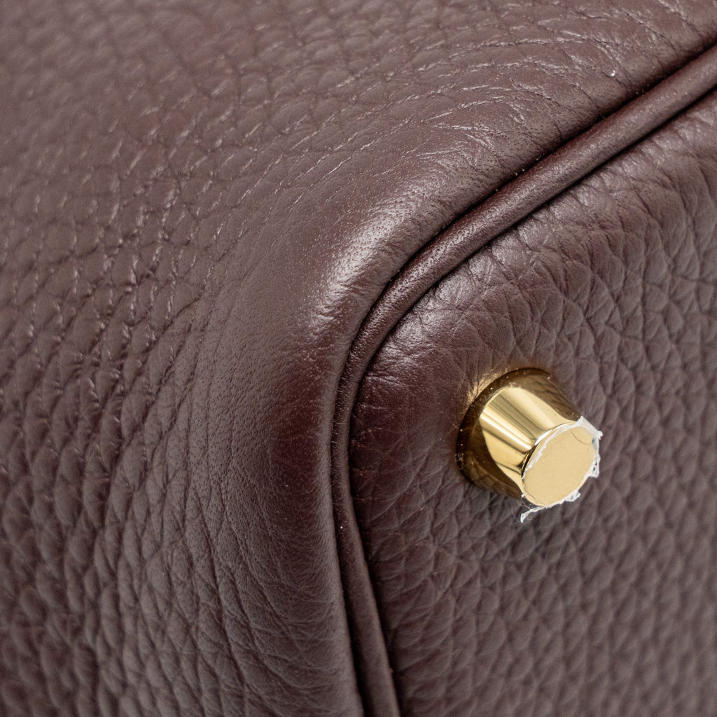 HERMES PICOTIN 18 LOCK BAG CLEMENCE/SWIFT ROUGE SELLIER/CABAN GHW