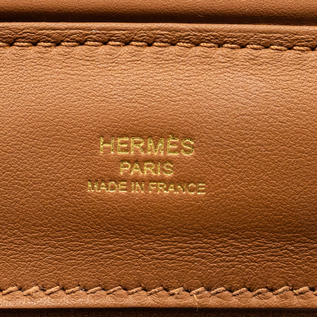 HERMES MINI 24/24 2424-21 BAG EVERCOLOR / SWIFT GOLD GHW