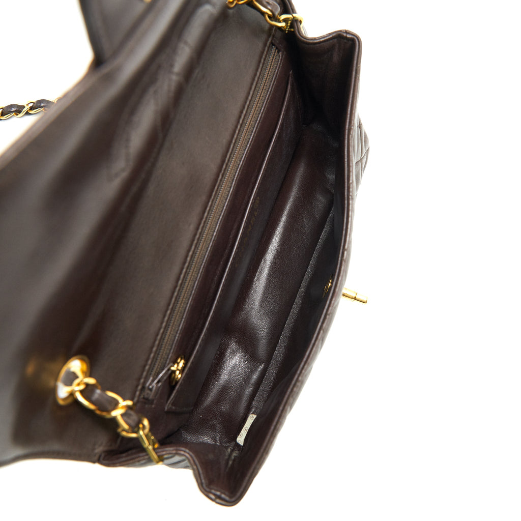 CHANEL MEDIUM FLAP BAG CHOCOLATE GHW