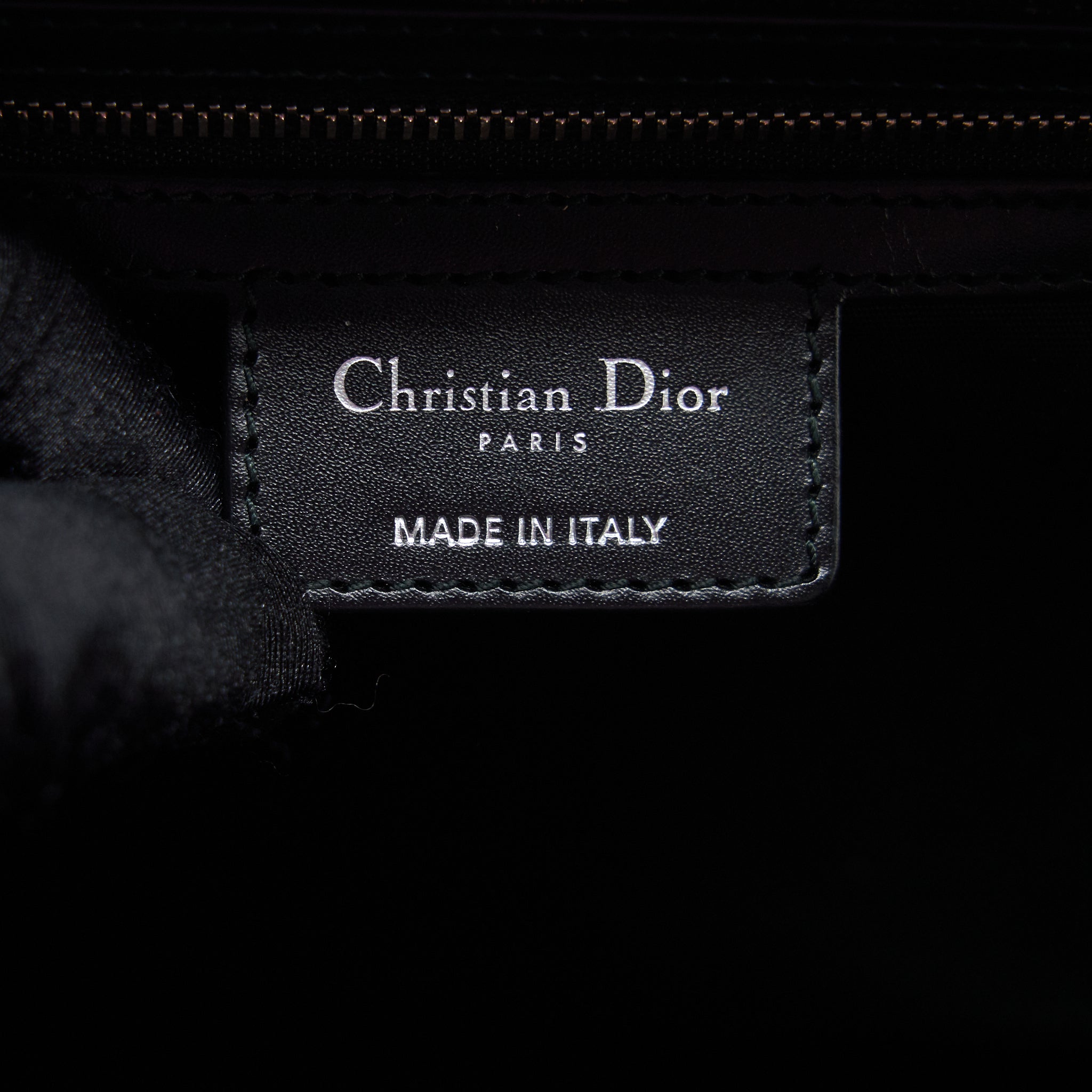 DIOR LADY DIOR TOTE BAG CANVAS BLACK SHW
