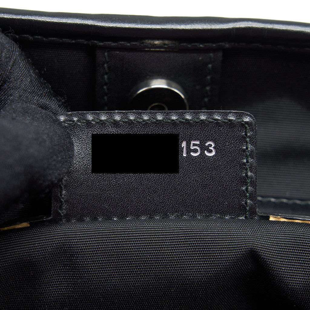 DIOR LADY DIOR TOTE BAG CANVAS BLACK SHW