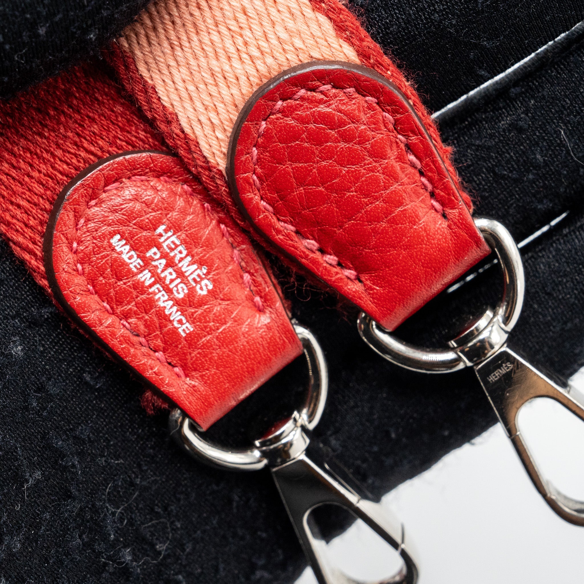 HERMES MINI EVELYNE CLEMENCE RED SHW SQUARE O
