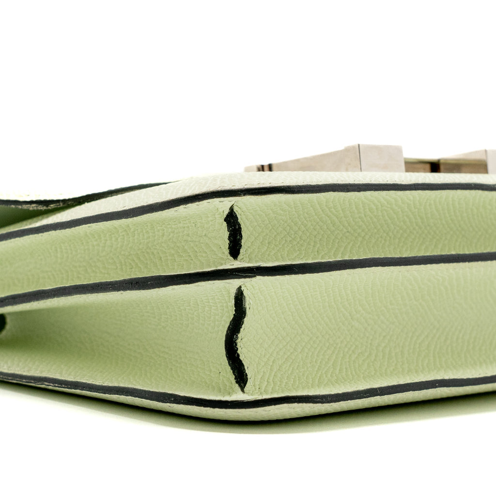 HERMES MINI CONSTANCE EPSOM VERT FIZZ SHW