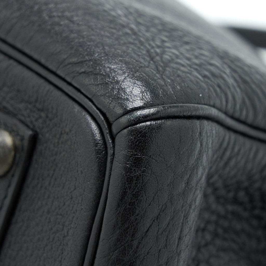 HERMES BIRKIN 35 CALFSKIN BLACK SHW