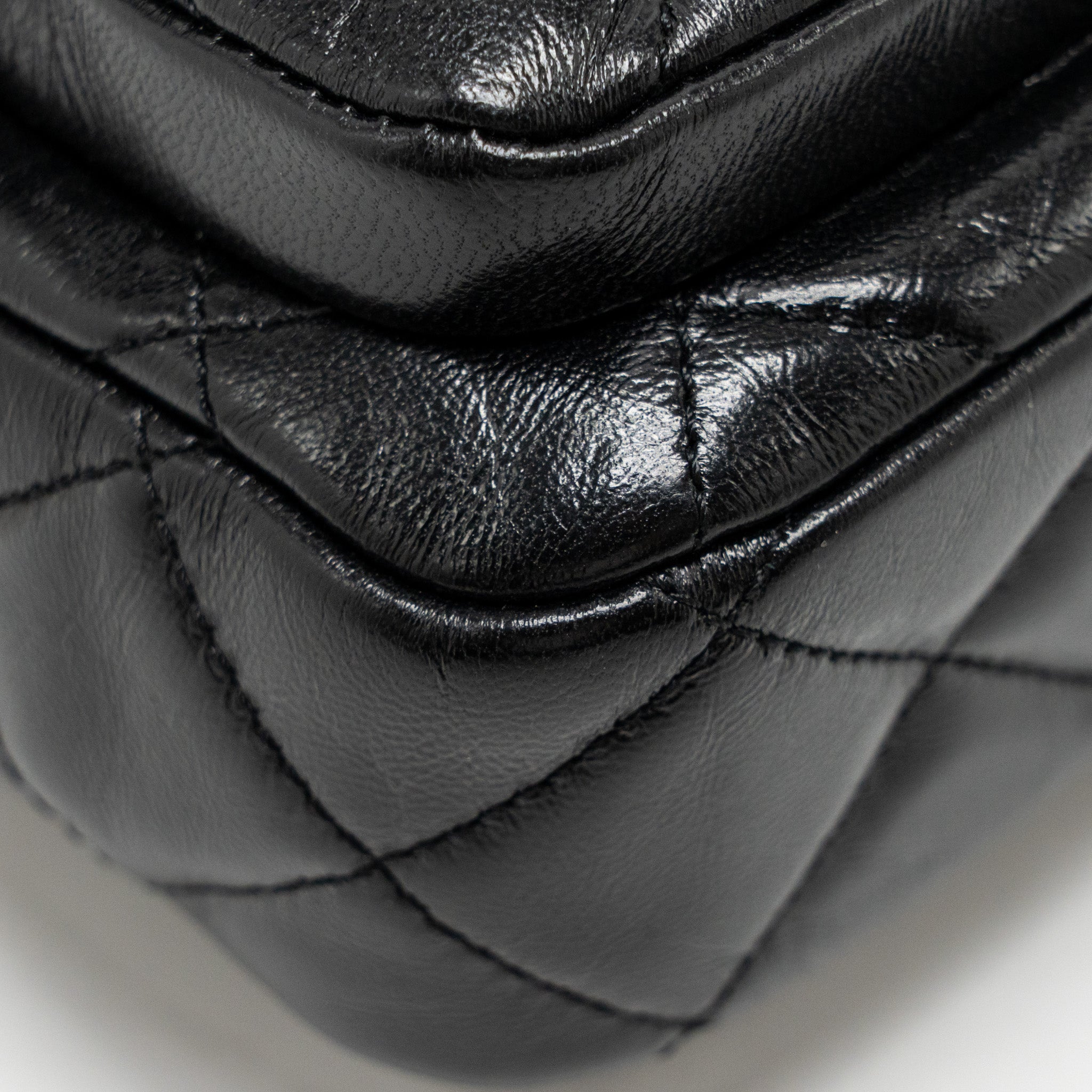 CHANEL DOUBLE POCKET TOP HANDLE MESSANGER BAG SHINY CALFSKIN BLACK GHW (MICROCHIP)