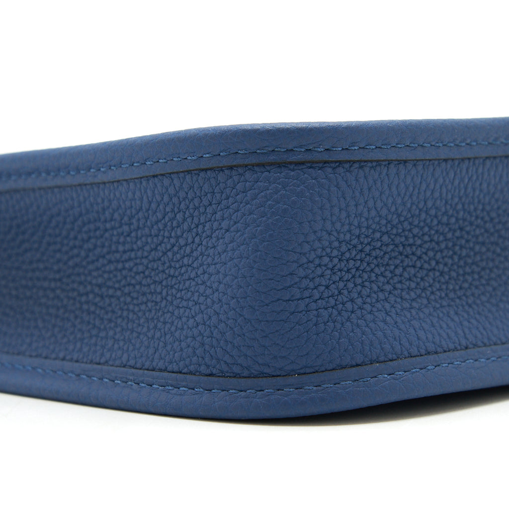 HERMES MINI EVELYNE 16 TAURILLON MAURICE DEEP BLUE/ MULTICOLOUR STRAP SHW