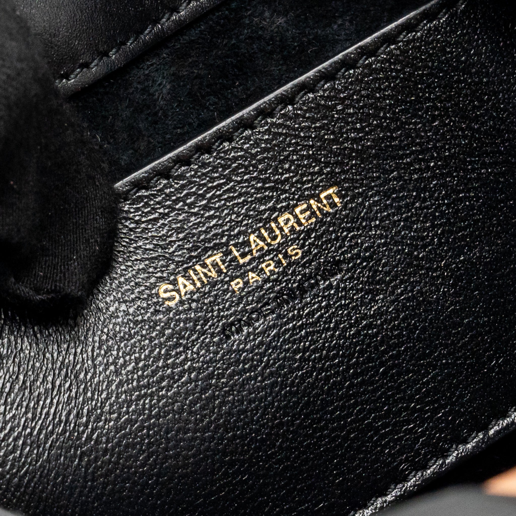 SAINT LAURENT/YSL MINI LE 5 A 7 HOBO BAG SMOOTH CALFSKIN BLACK GHW
