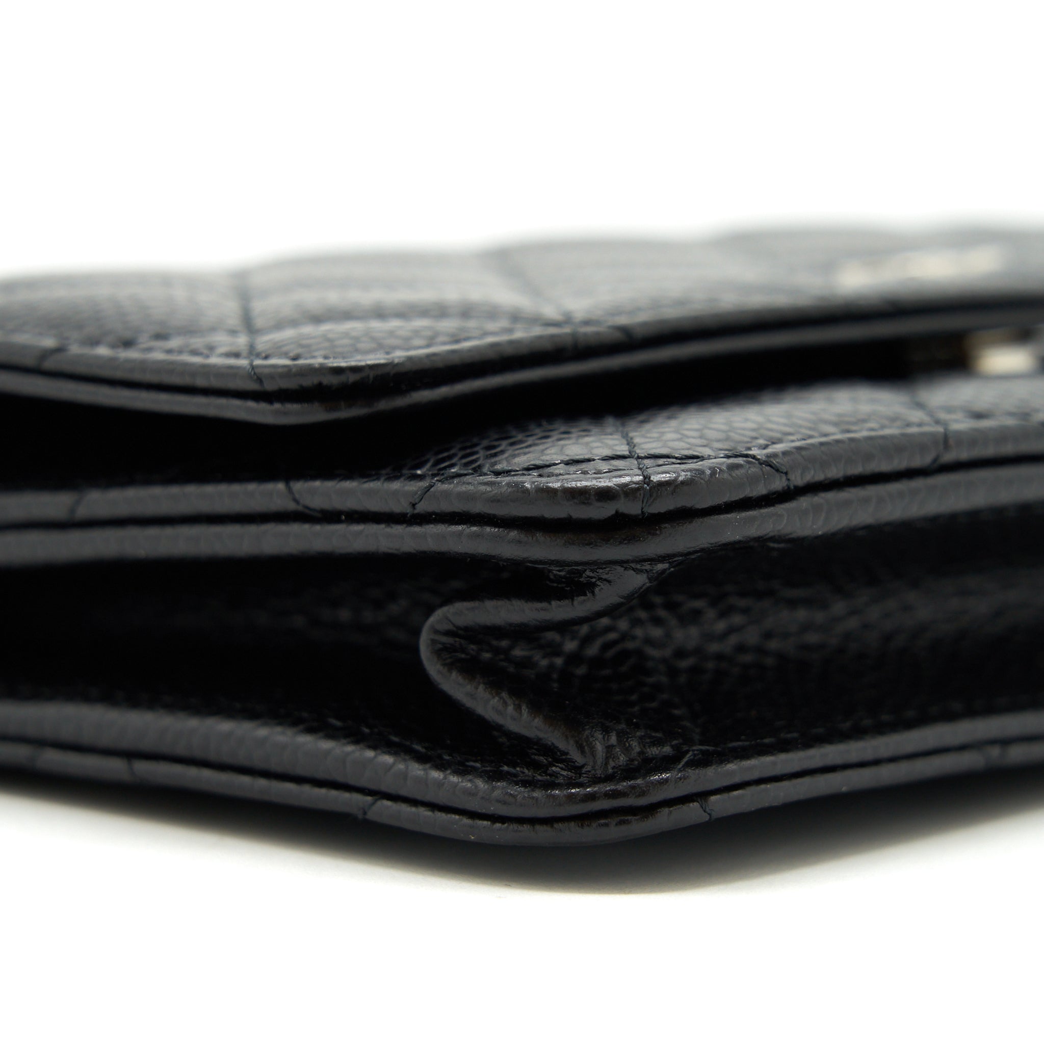 CHANEL CLASSIC WALLET ON CHAIN CAVIAR BLACK SHW