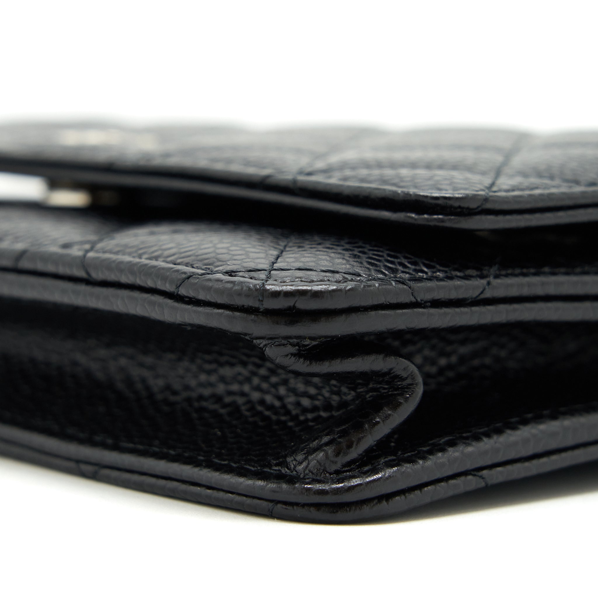 CHANEL CLASSIC WALLET ON CHAIN CAVIAR BLACK SHW