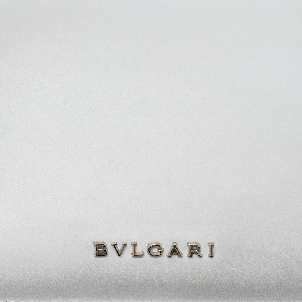 BVLGARI SERPENTI FOREVER EAST-WEST SHOULDER BAG CALFSKIN WHITE SHW