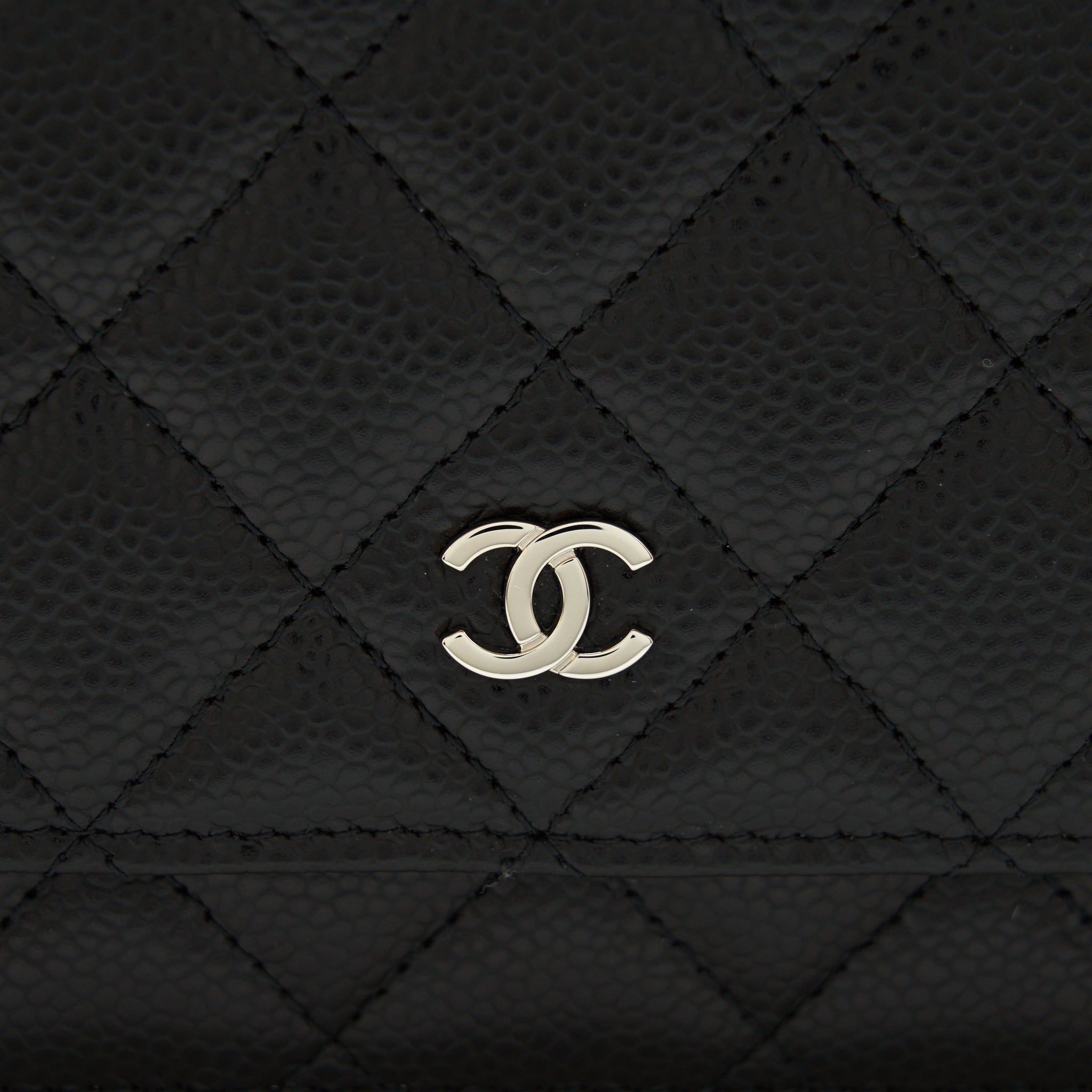 CHANEL CLASSIC WALLET ON CHAIN CAVIAR BLACK SHW