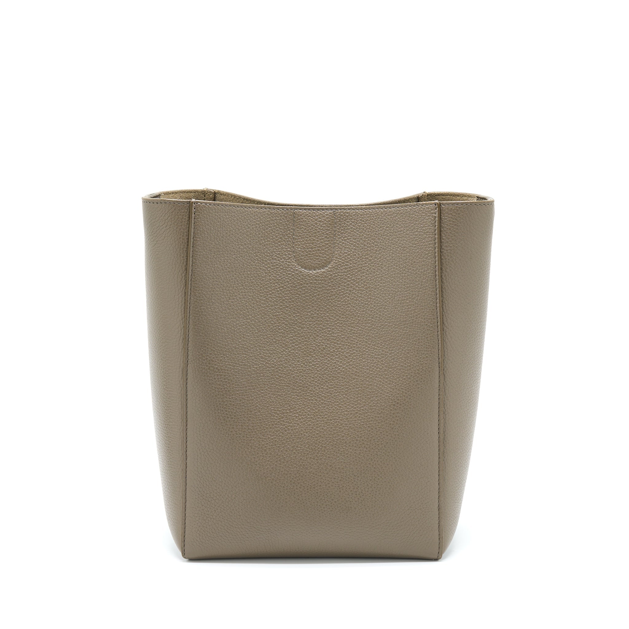 CELINE SMALL SANGLE BUCKET BAG LIGHT GREY GHW