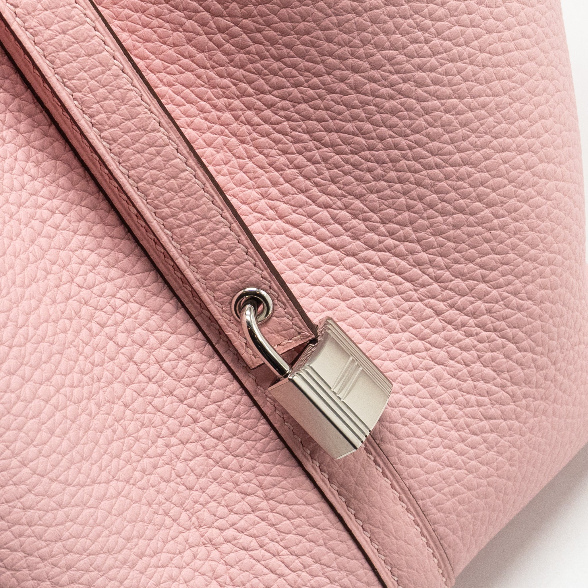 HERMES PICOTIN 22 LOCK BAG CLEMENCE ROSE SAKURA SHW