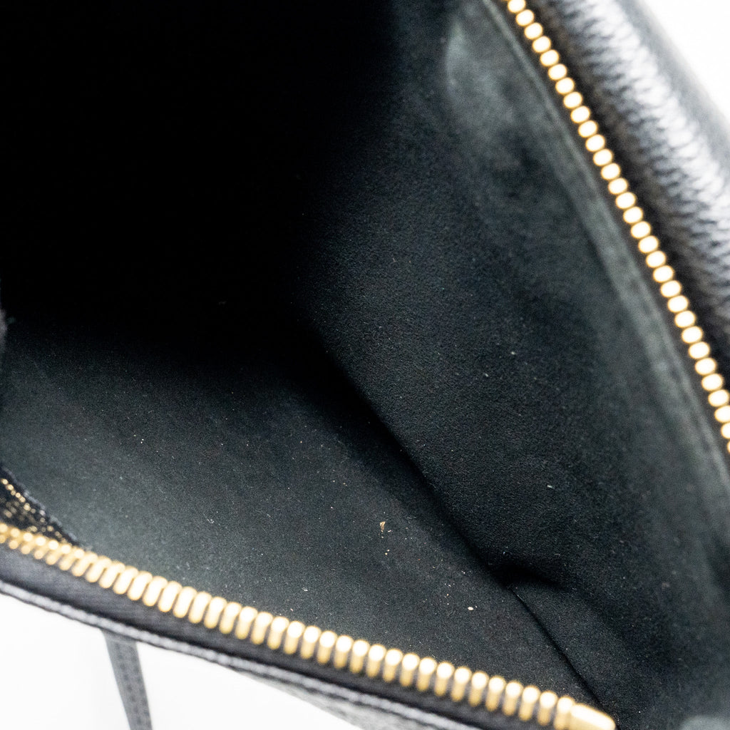 LOUIS VUITTON ENVELOP POCHETTE MONOGRAM EMPREINTE BLACK GHW