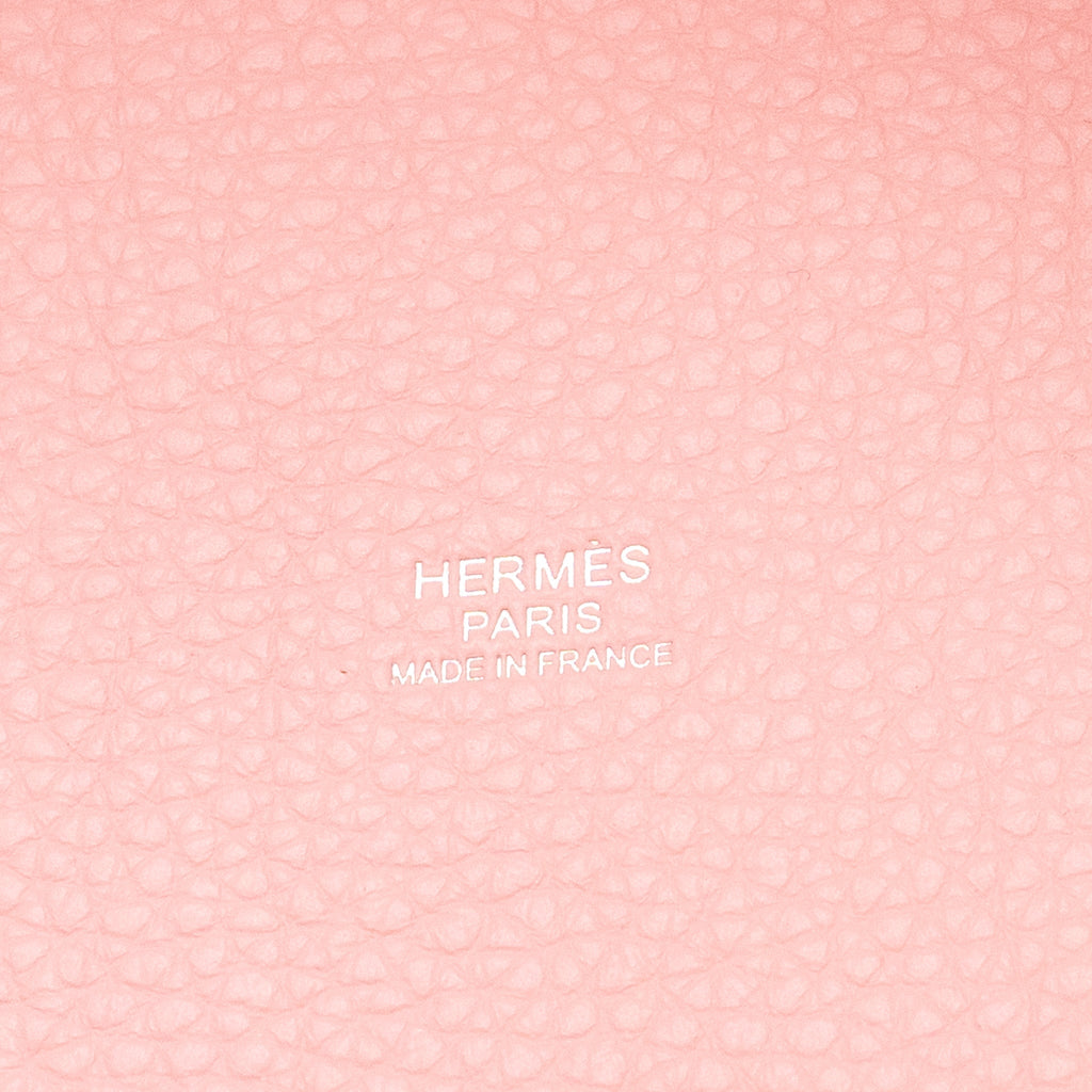 HERMES PICOTIN 22 LOCK BAG CLEMENCE ROSE SAKURA SHW