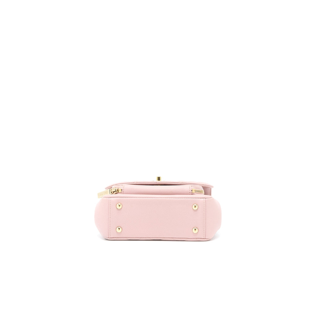 CHANEL SMALL BUSINESS AFFINITY BAG CAVIAR LIGHT PINK LGHW