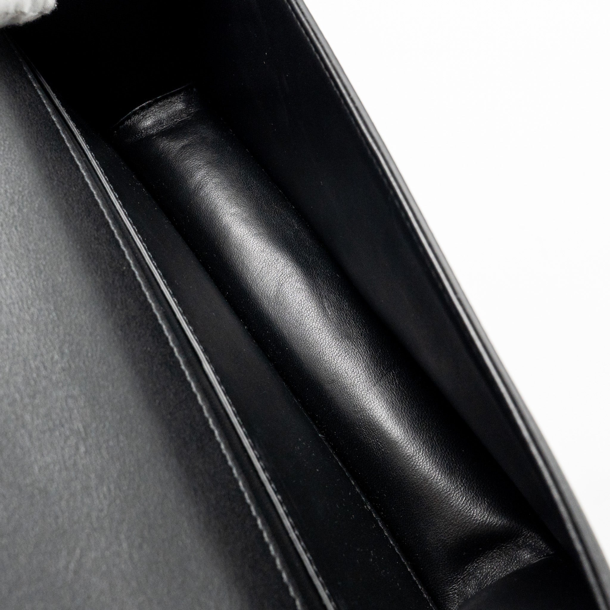 VALENTINO SMALL V LOGO CROSSBODY BAG CALFSKIN BLACK GHW