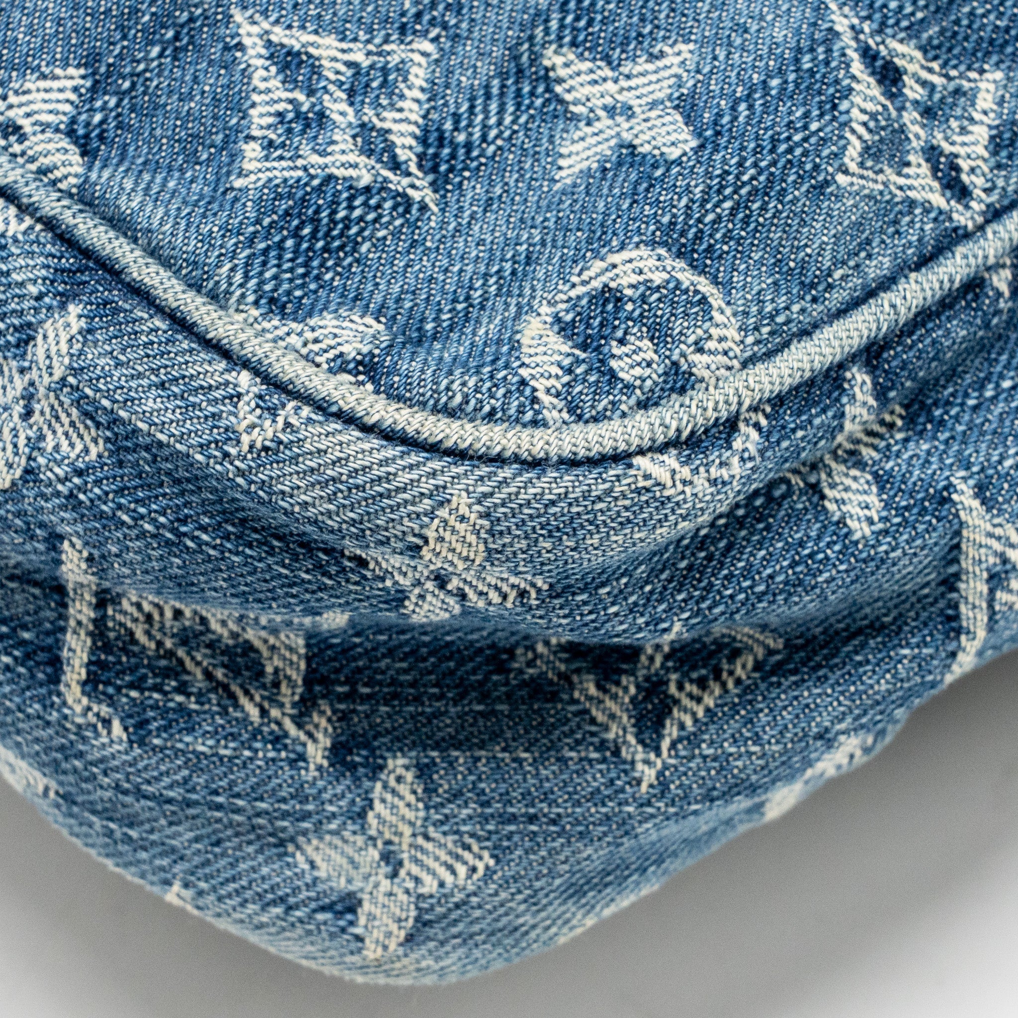 LOUIS VUITTON VINTAGE DENIM CAMERA BAG MONOGRAM BLUE DENIM GHW