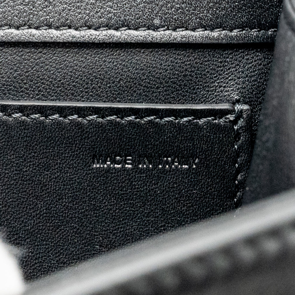 VALENTINO SMALL V LOGO CROSSBODY BAG CALFSKIN BLACK GHW