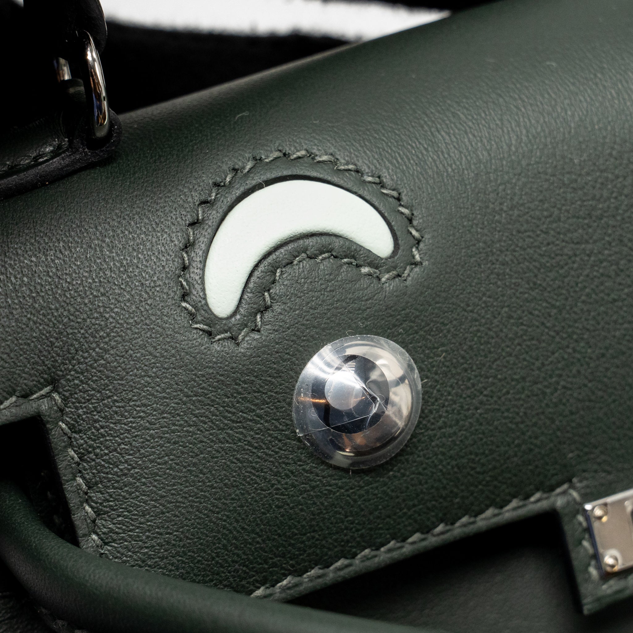 HERMES KELLY DOLE SWIFT VERT FONCE/VERT PEPPERMINT SHW
