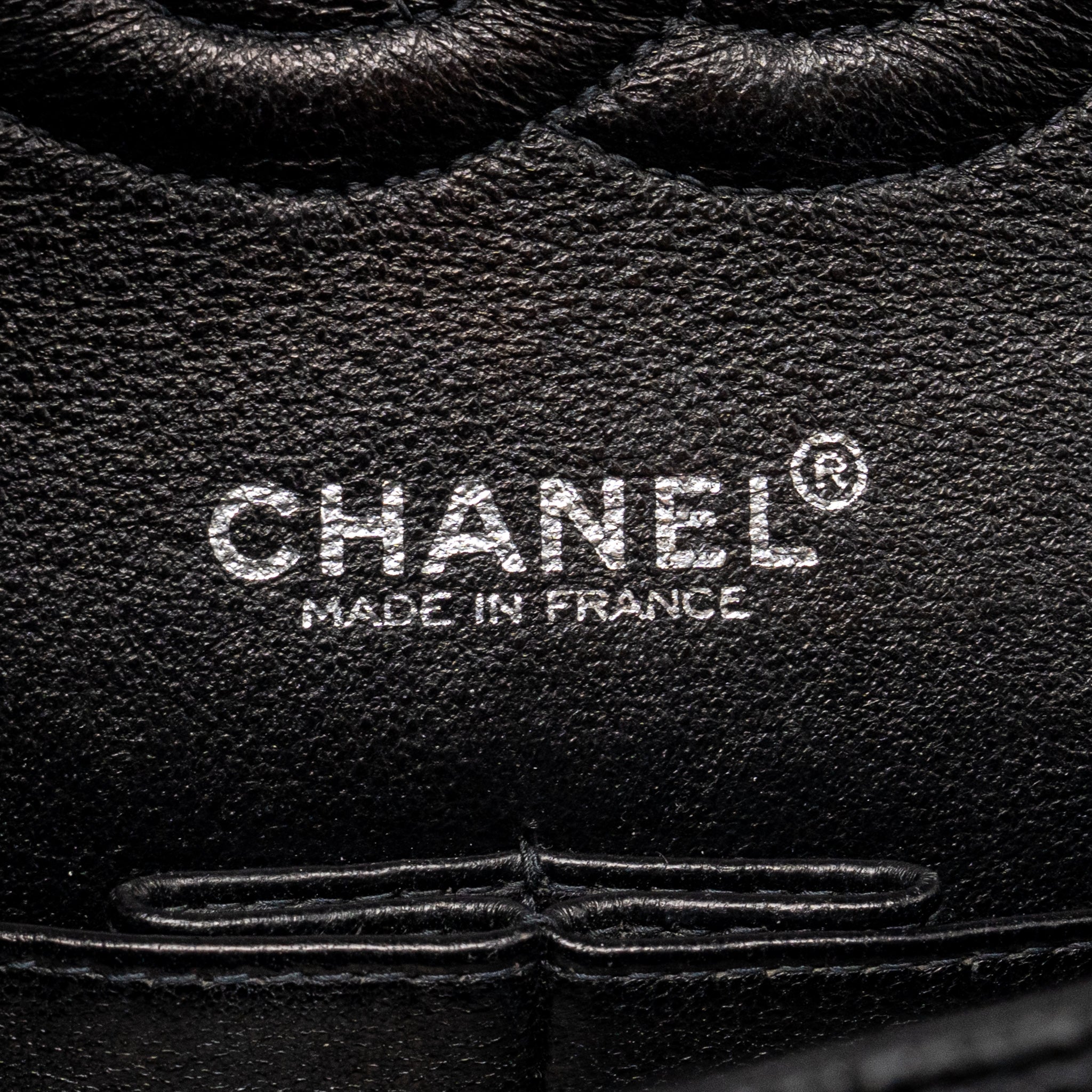 CHANEL MEDIUM CLASSIC DOUBLE FLAP BAG CAVIAR BLACK SHW