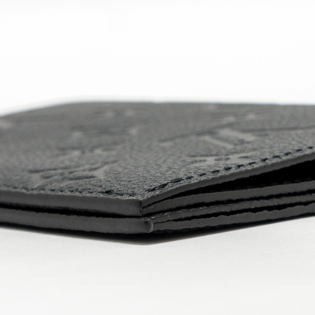 LOUIS VUITTON PASSPORT COVER MONOGRAM EMPREINTE LEATHER BLACK
