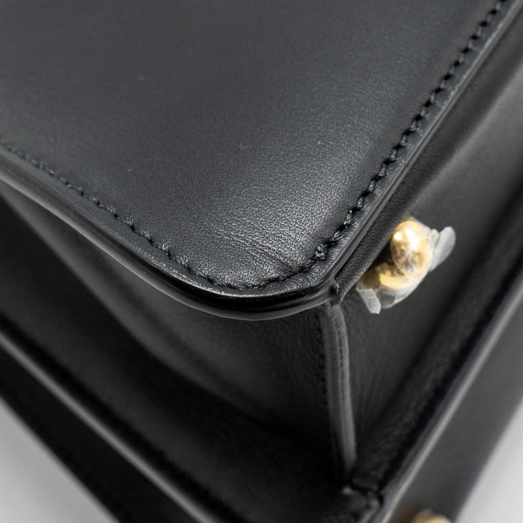 FENDI ISEEU MEDIUM PEEKABOO CALFSKIN BLACK/LIGHT PINK GHW