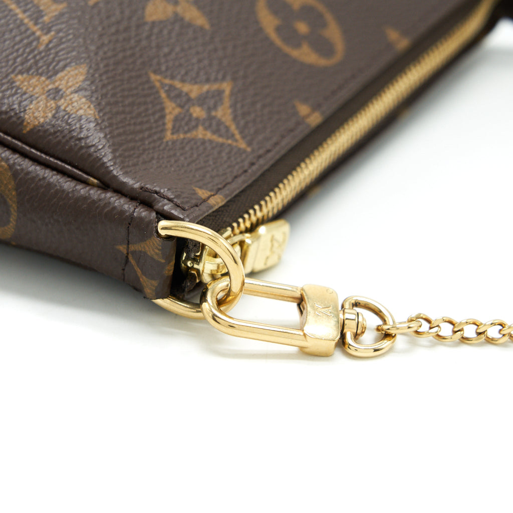 LOUIS VUITTON MINI POCHETTE ACCESSORIES MONOGRAM GHW