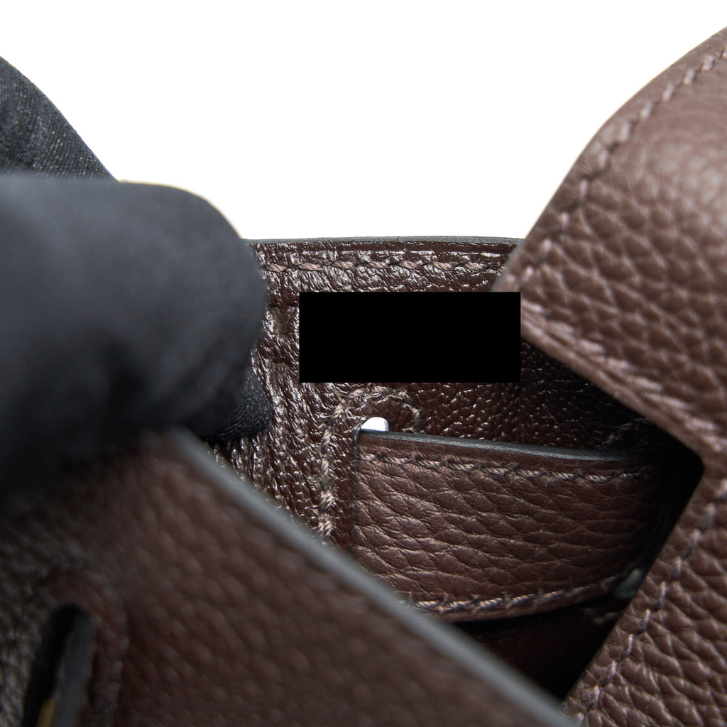 HERMES KELLY 28 CHOCOLATE GHW TOGO LEATHER