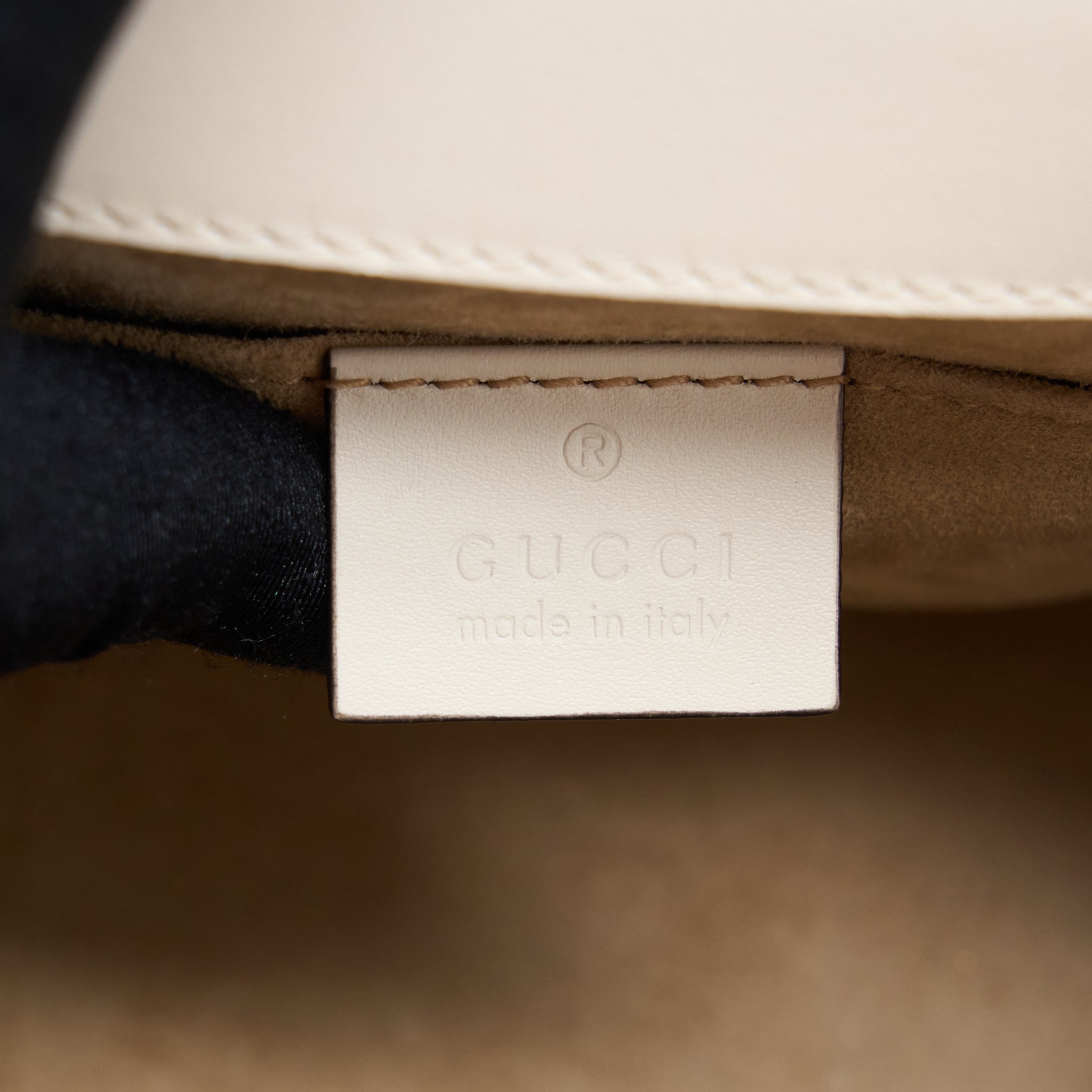 GUCCI MINI TOP HANDLE SYLVIE BAG CALFSKIN WHITE GHW