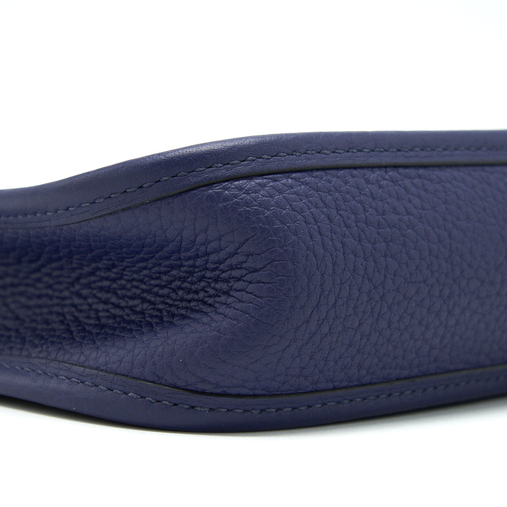 HERMES MINI EVELYNE 16 AMAZON BAG BLUE ENCRE SHW