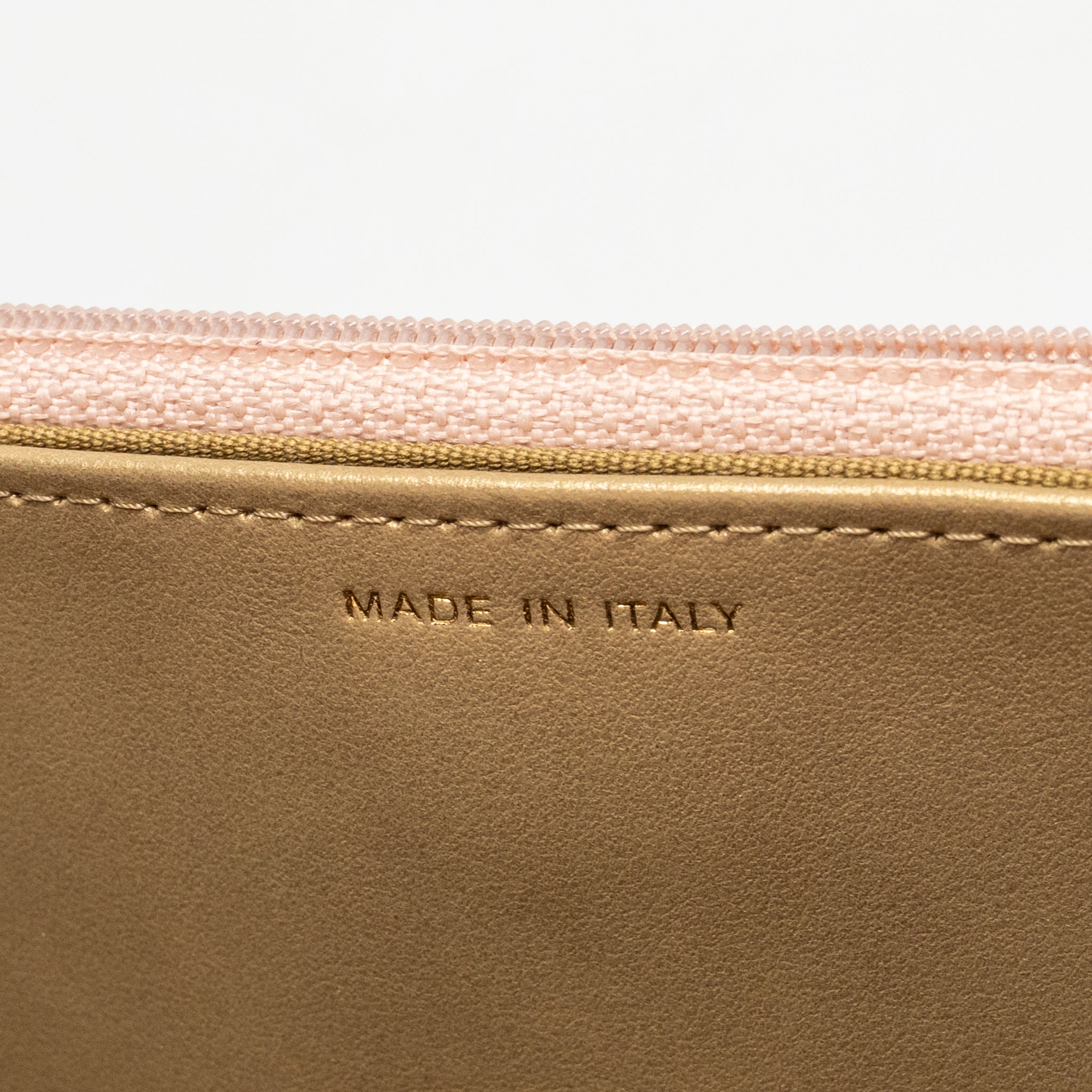 CHANEL PEARL CRUSH WALLET ON CHAIN LAMBSKIN LIGHT PINK GHW (MICROCHIP)