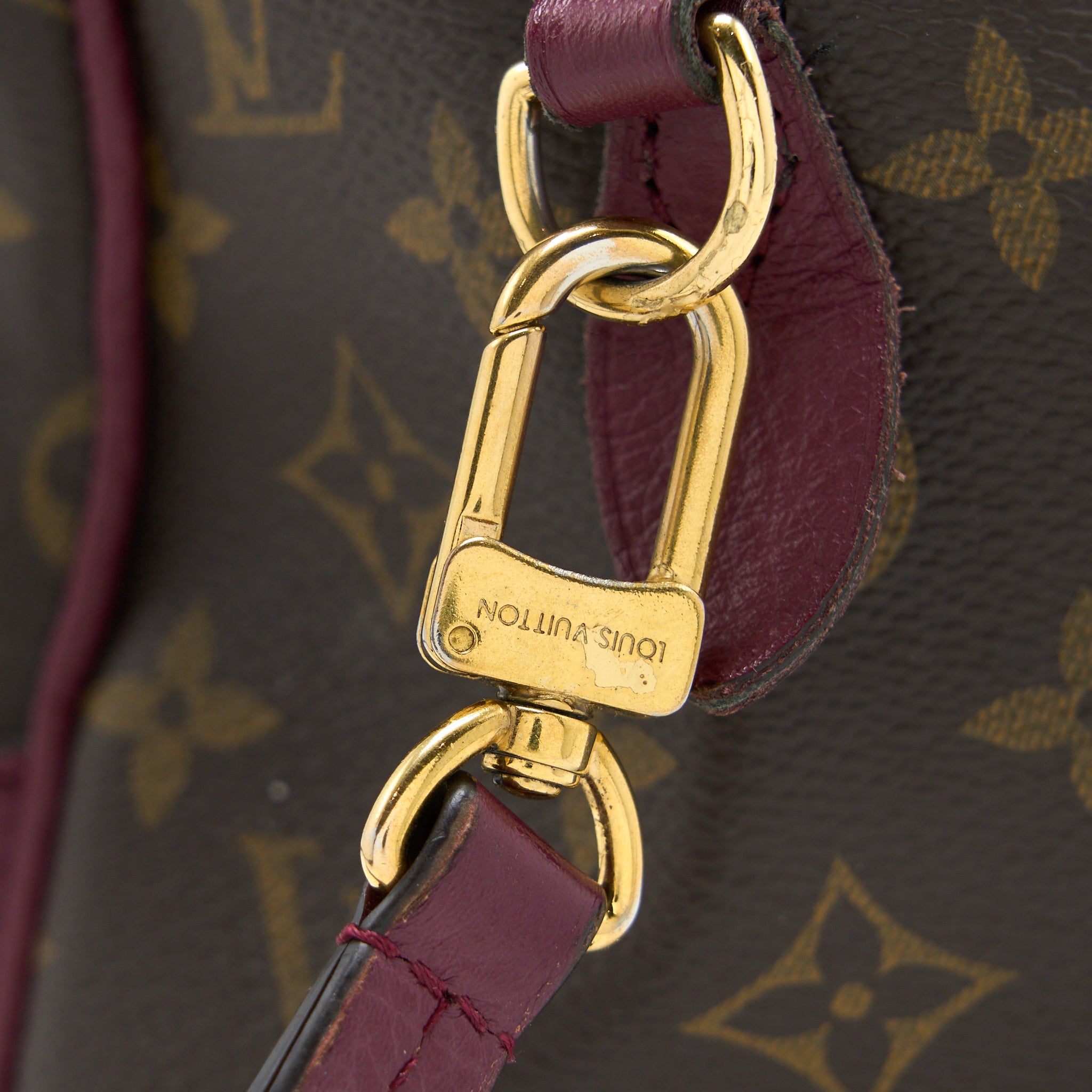 LOUIS VUITTON TOP HANDLE CROSSBODY TOTE BAG MONOGRAM CANVAS GHW