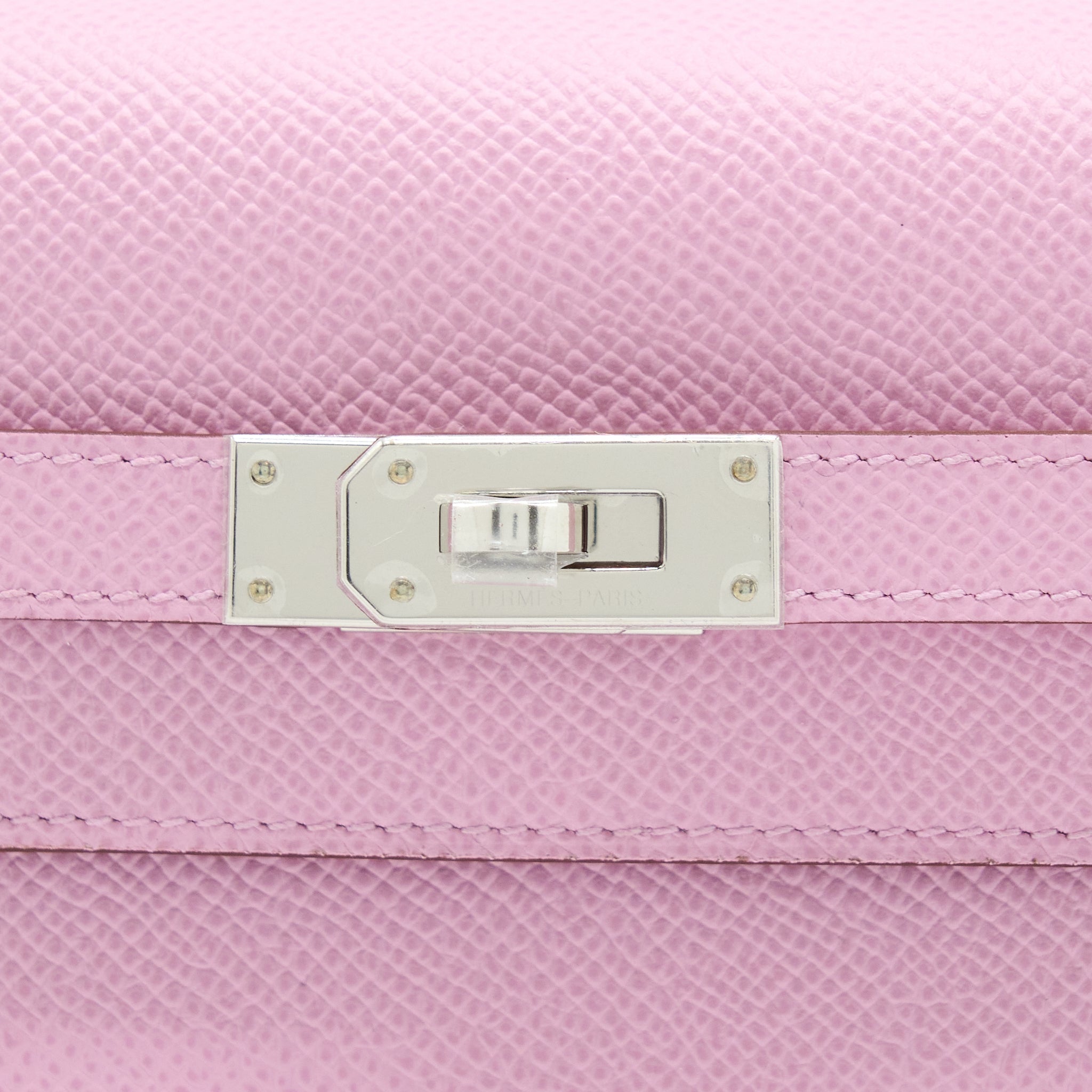 HERMES KELLY TO GO EPSOM X9 MAUVE SYLVESTRE SHW