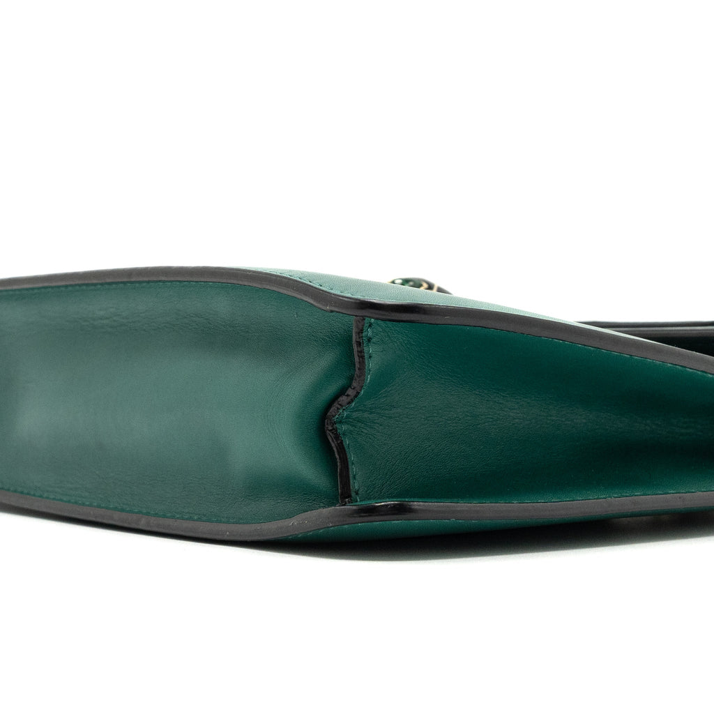 BVLGARI SERPENTI FOREVER CHAIN BAG CALFSKIN GREEN LGHW