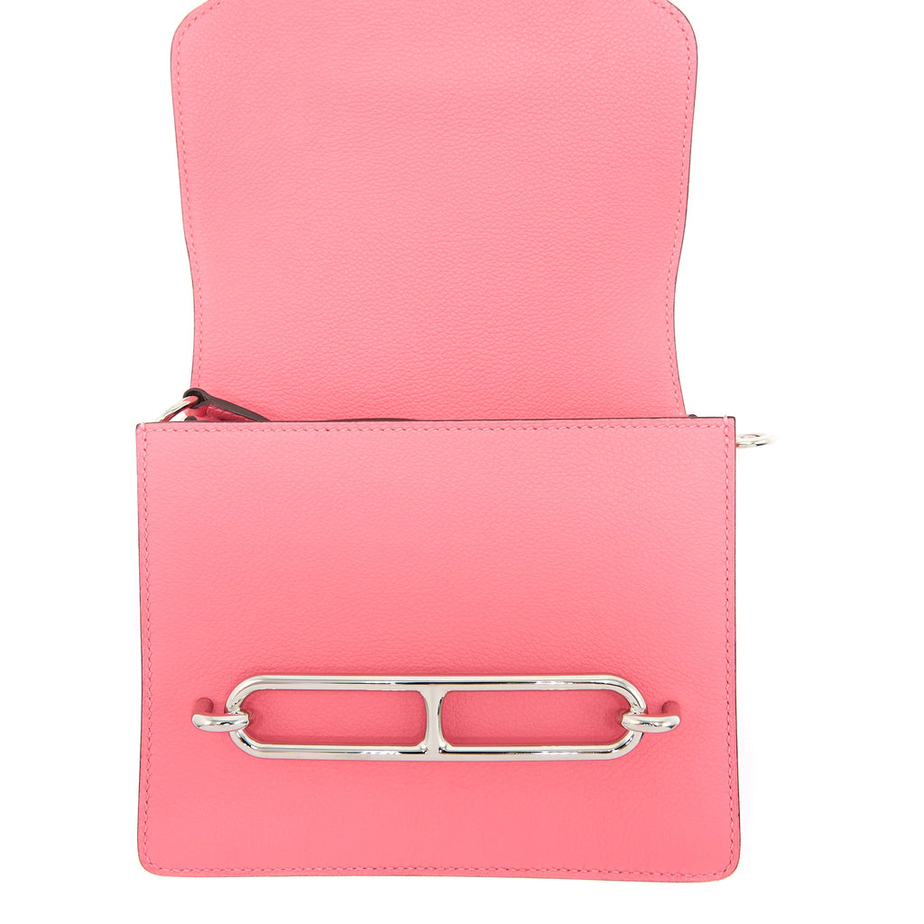HERMES MINI ROULIS EVERCOLOUR ROSE AZALEE SHW