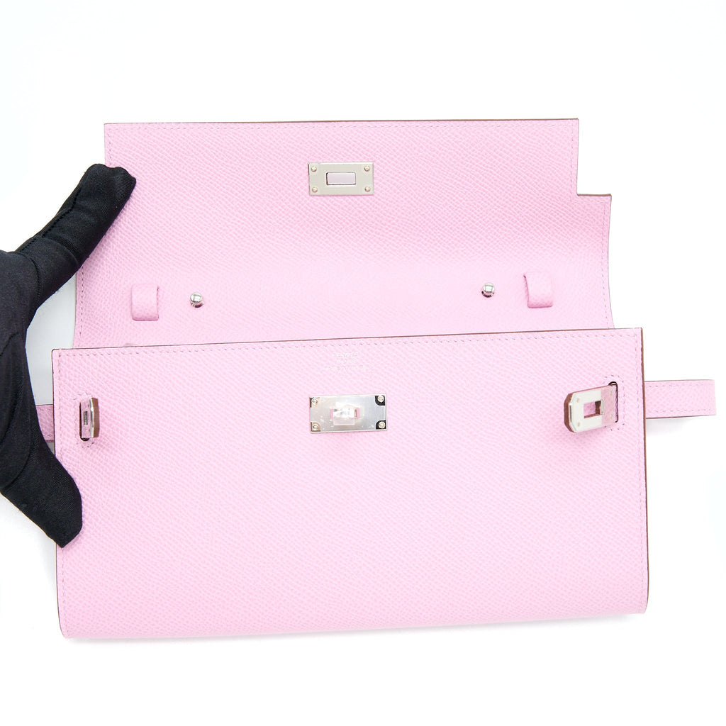 HERMES KELLY TO GO EPSOM X9 MAUVE SYLVESTRE SHW