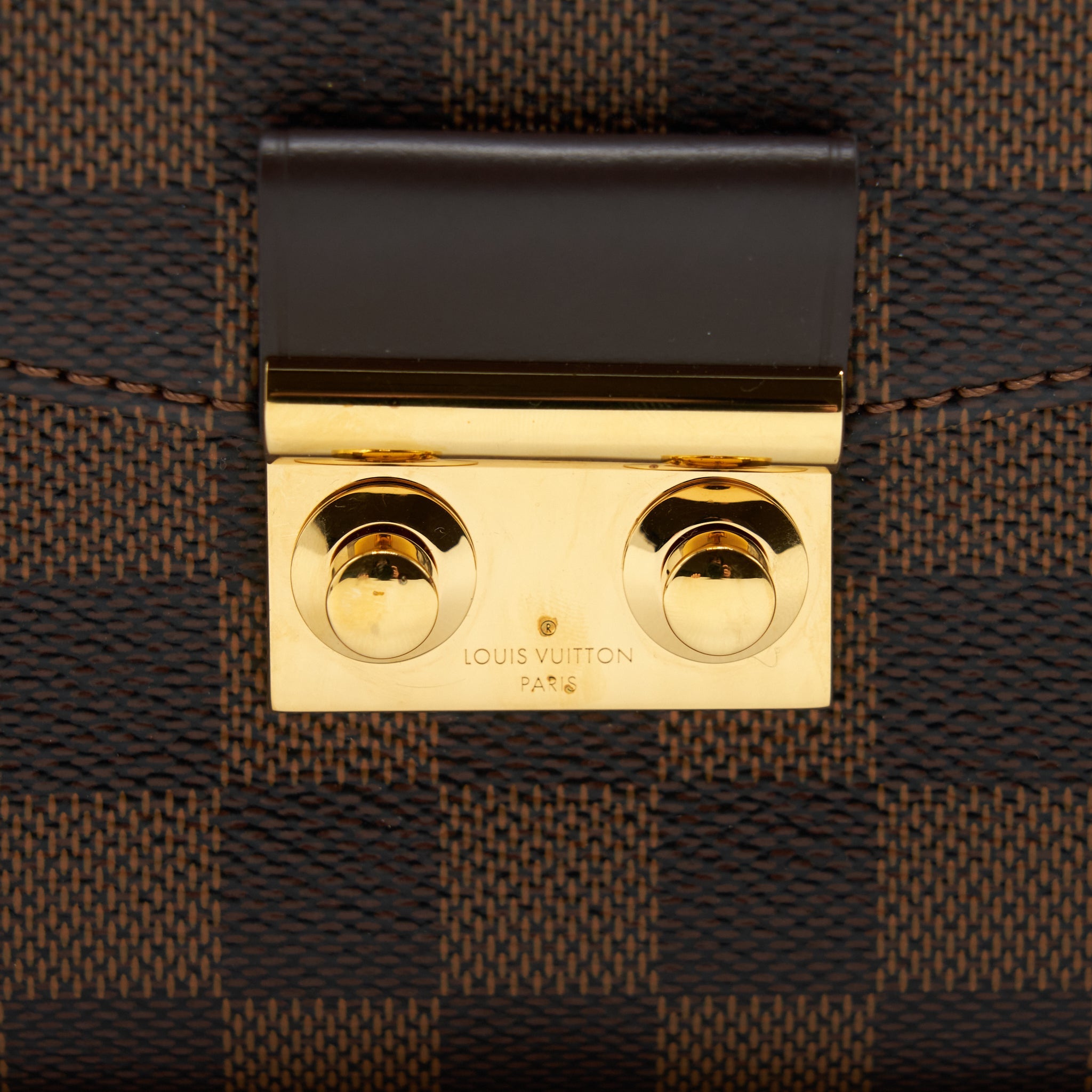 LOUIS VUITTON CROISETTE EBENE BROWN GHW