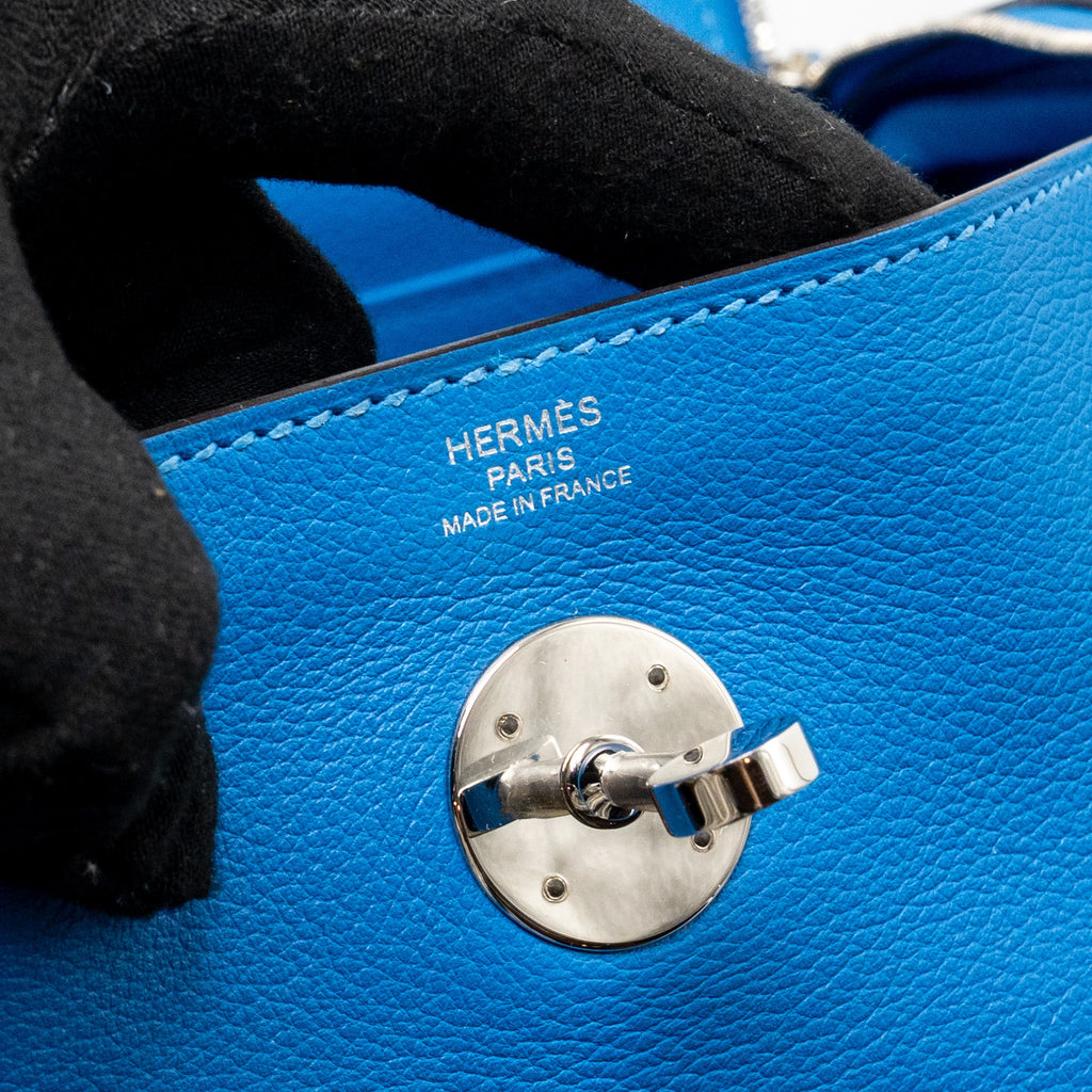 HERMES LINDY 26 EVERCOLOR BLUE ZANZIBAR SHW