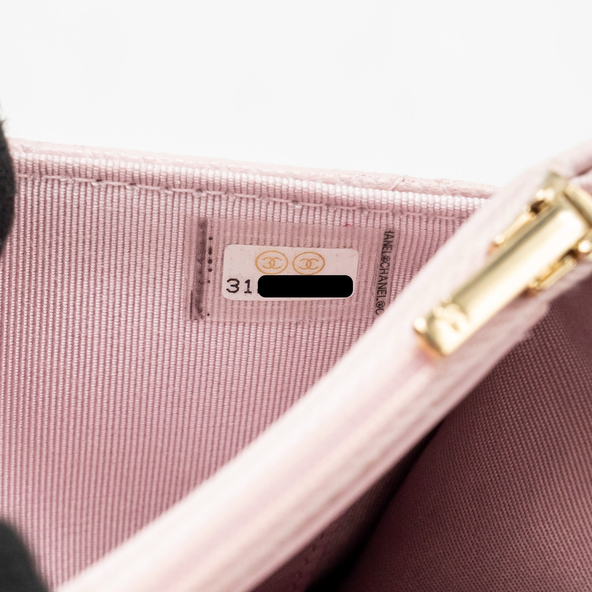 CHANEL CLASSIC WALLET ON CHAIN CAVIAR LIGHT PINK LGHW