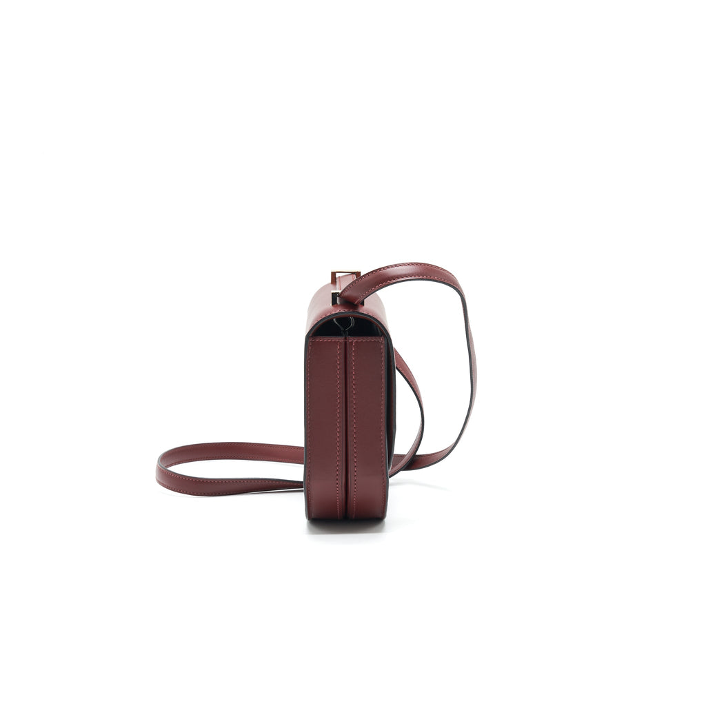 HERMES MASAIQUE 24 MINI BAG VEAU MONSIEUR 55 ROUGE H SHW