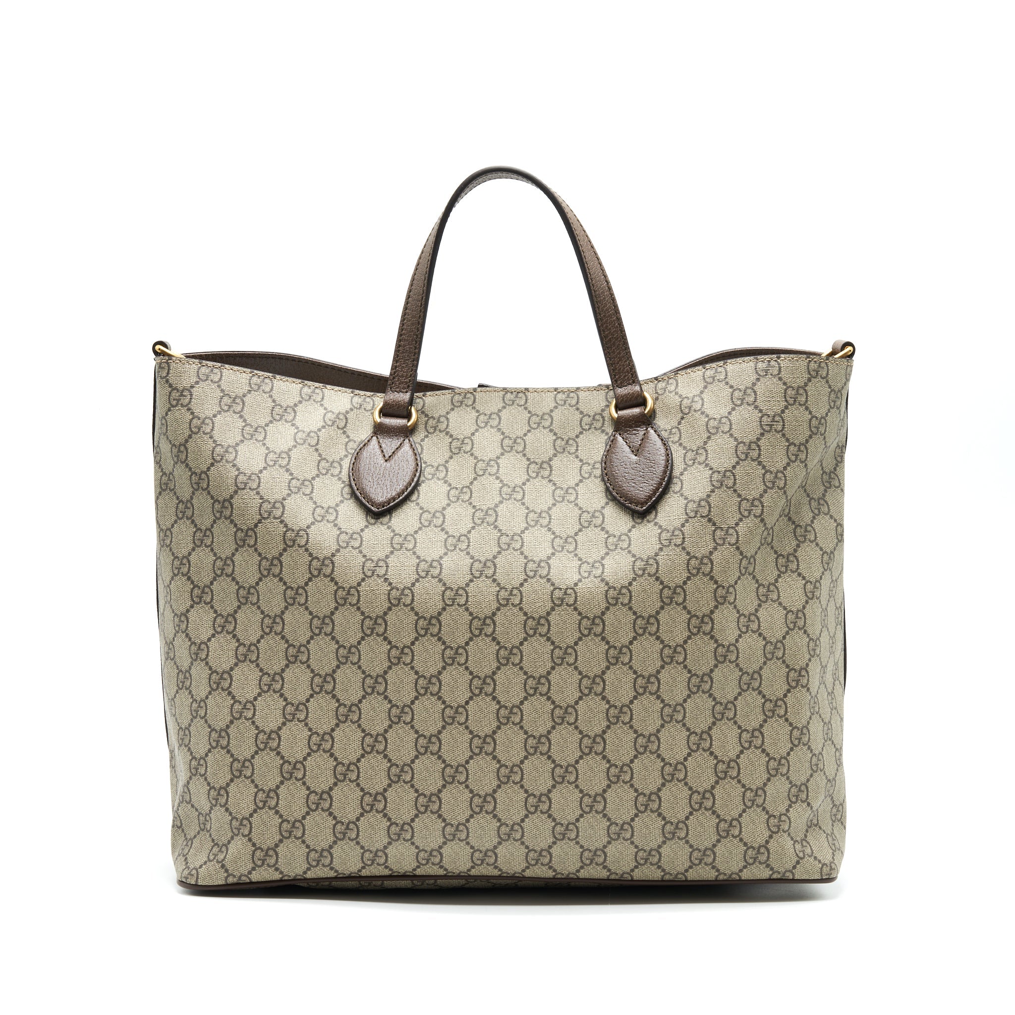 GUCCI SUPREME CANVAS TOTE BAG WITH STICKER