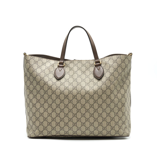 GUCCI SUPREME CANVAS TOTE BAG WITH STICKER