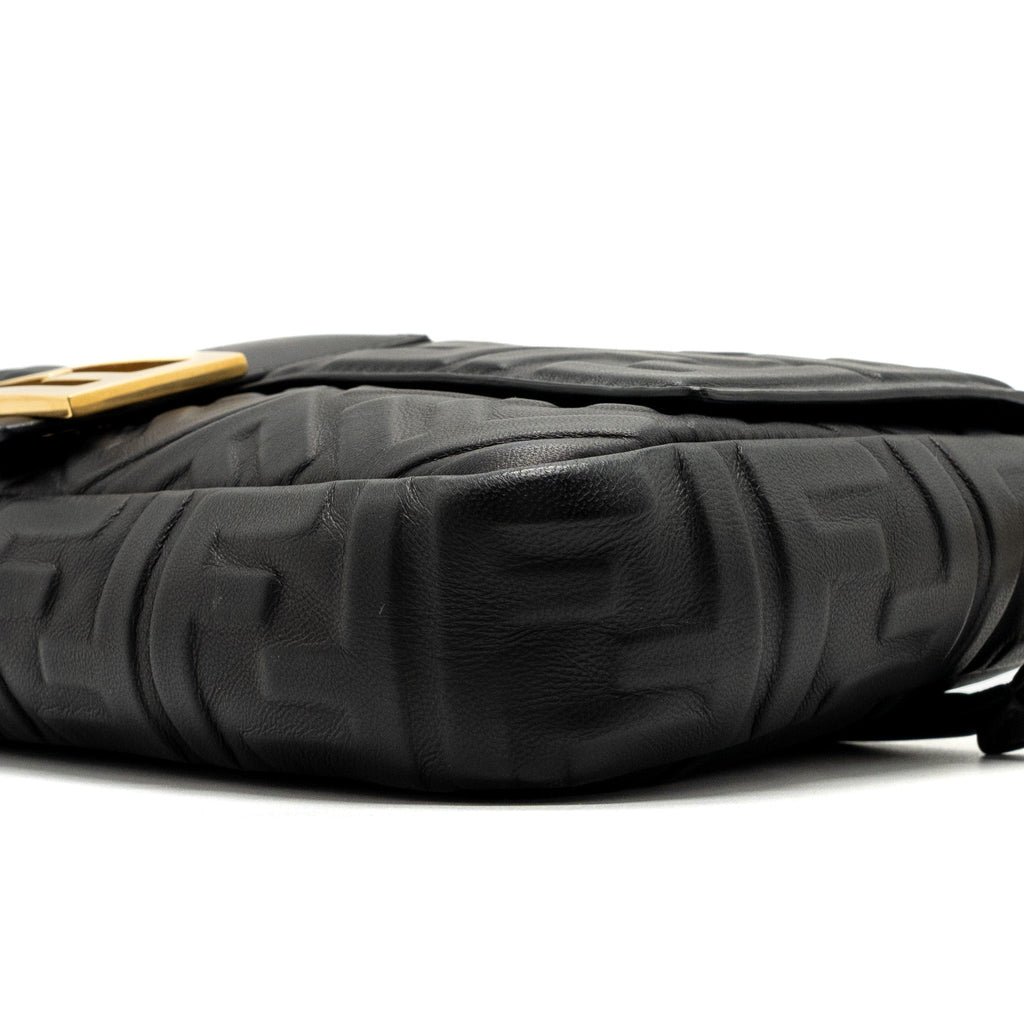FENDI LARGE BAGUETTE BAG NAPPA BLACK GHW