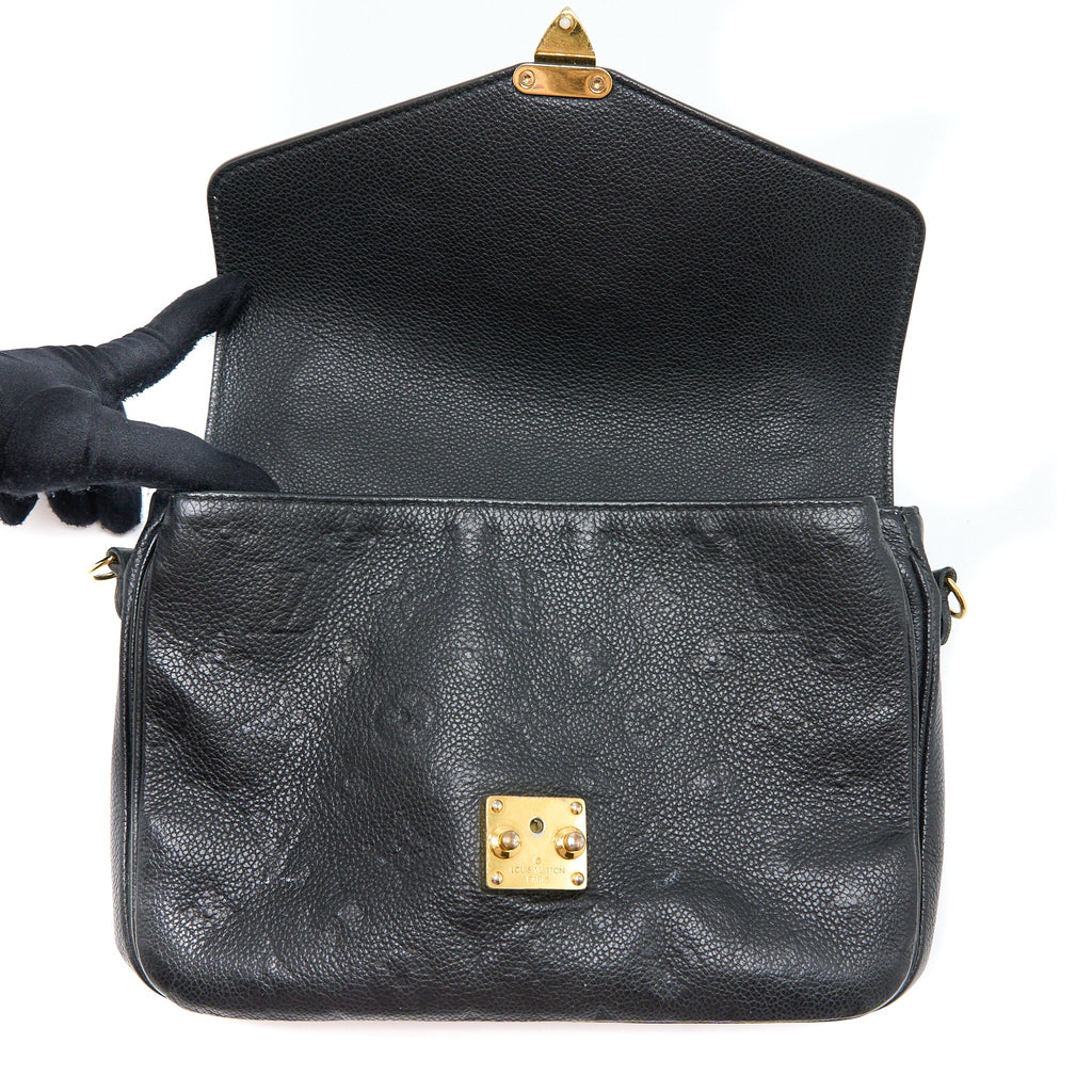 LOUIS VUITTON POCHETTE MÉTIS MONOGRAM EMPREINTE BLACK GHW