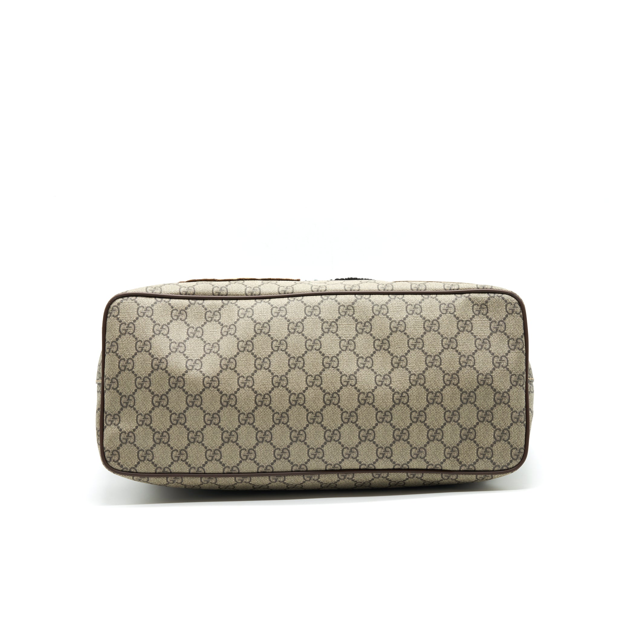 GUCCI SUPREME CANVAS TOTE BAG WITH STICKER