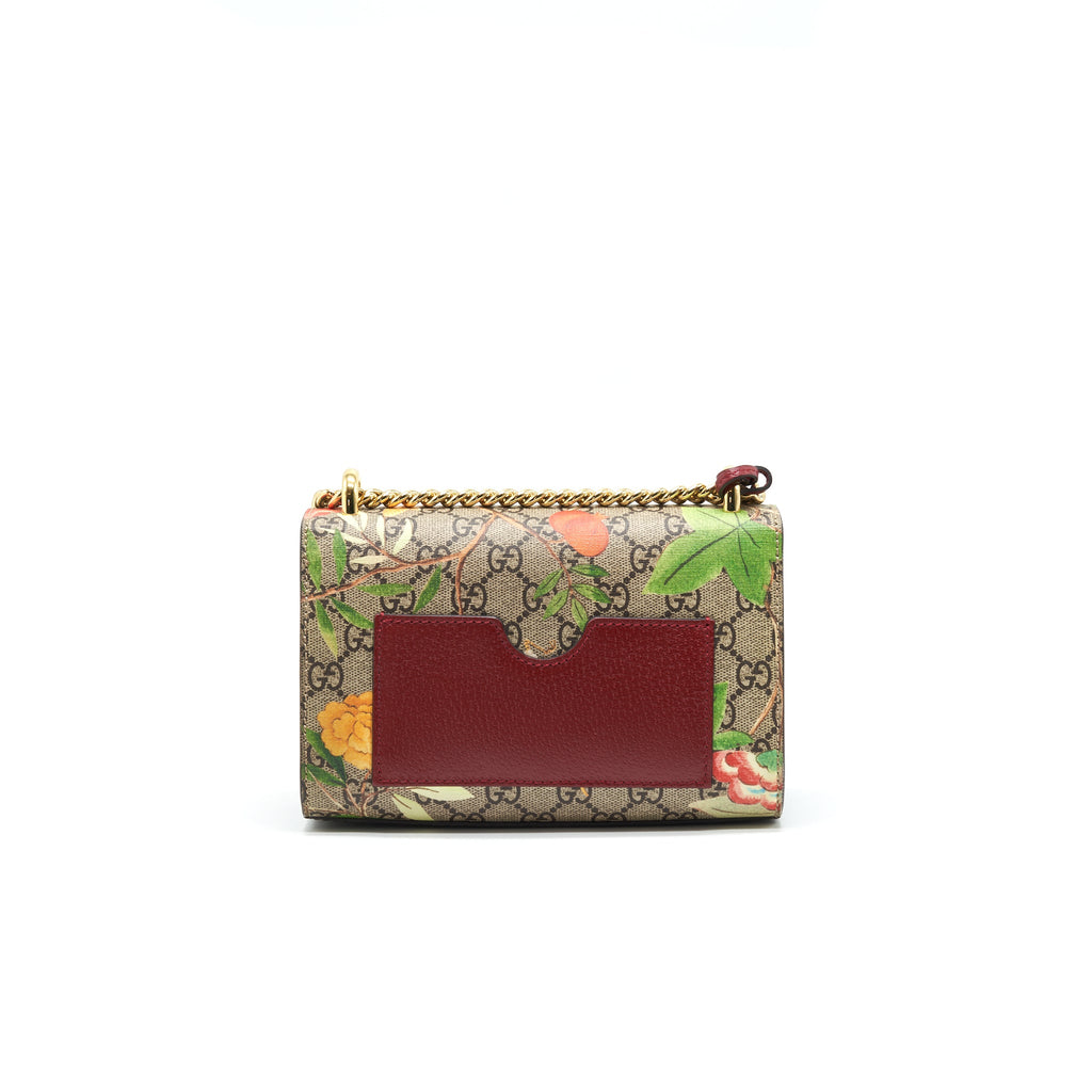 GUCCI SMALL PADLOCK BAG GG SUPREME WITH PATTERN GHW
