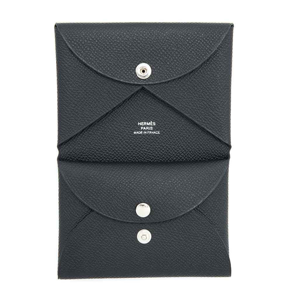 HERMES CALVI DUO EPSOM BLACK